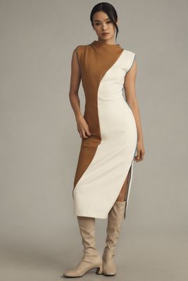 Maeve Sleeveless Colourblock Midi Dress