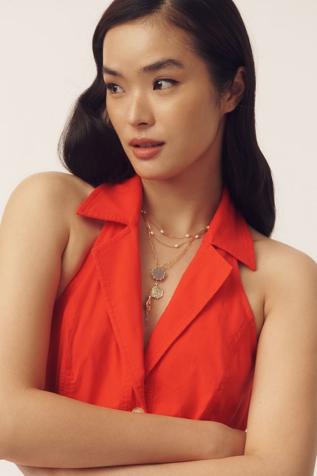 Maeve Ärmellos T-Rücken Mini Blazer Kleid #3