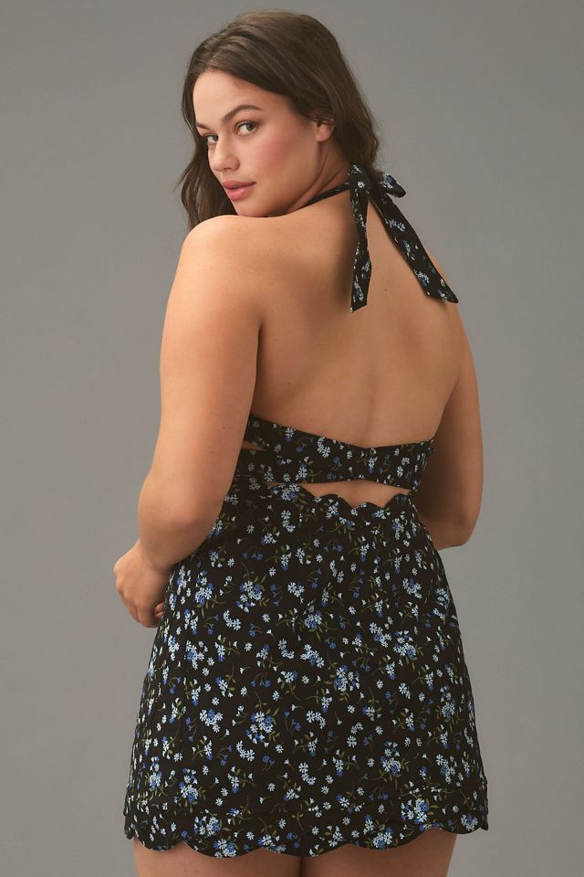 black fitted jersey dress Black Fitted Rib Jersey Dress Large main image 0