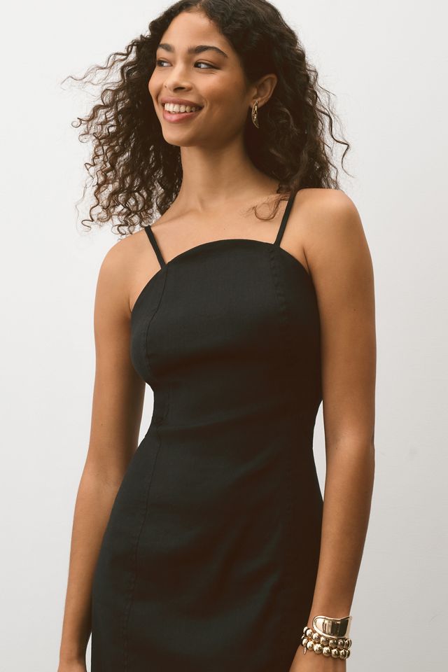 Robe Midi Structurée Slim à Col Halter Par Anthropologie #1