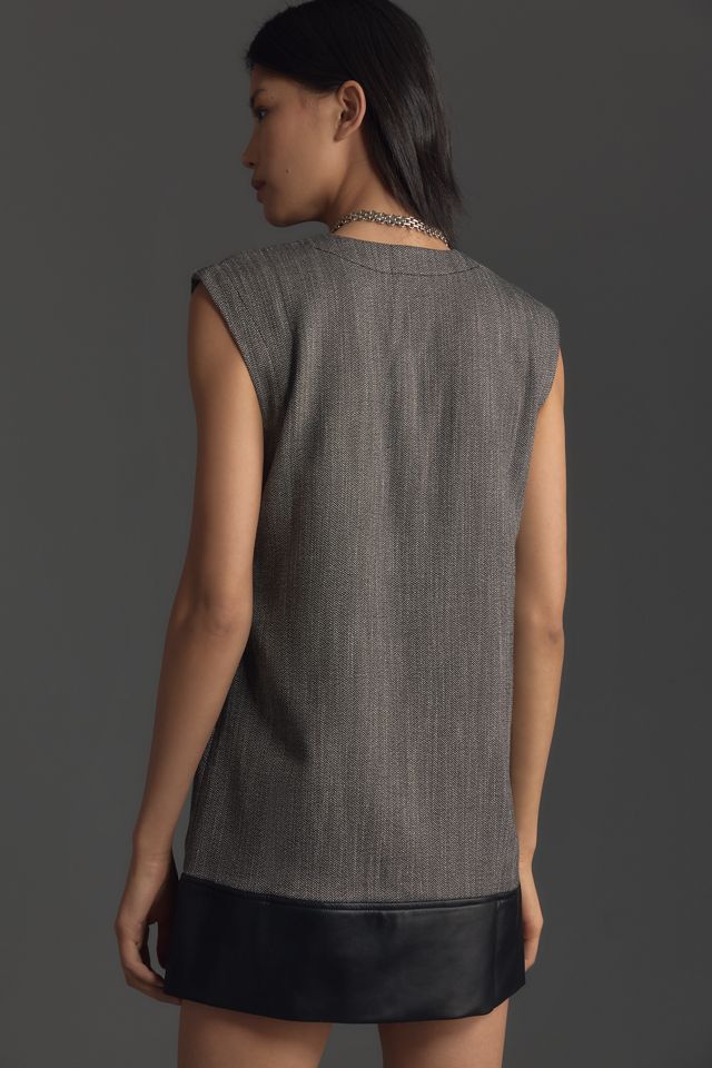 Maeve Buckle Tweed Mini Dress | Anthropologie