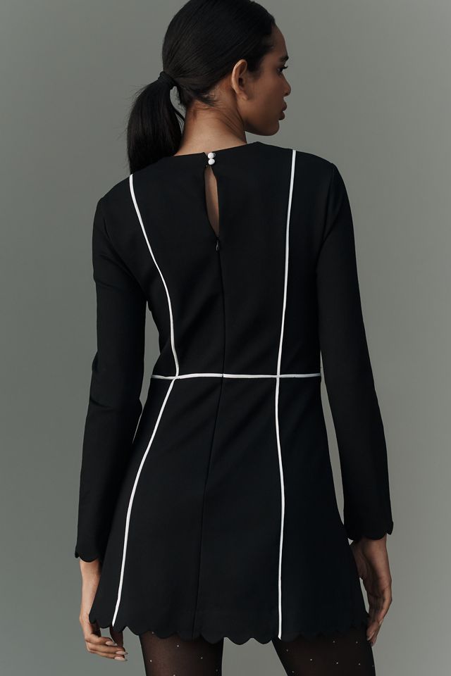 strapless open back dress Long Sleeve Embellished Corset Mini Dress in Ivory - 8 main image 0