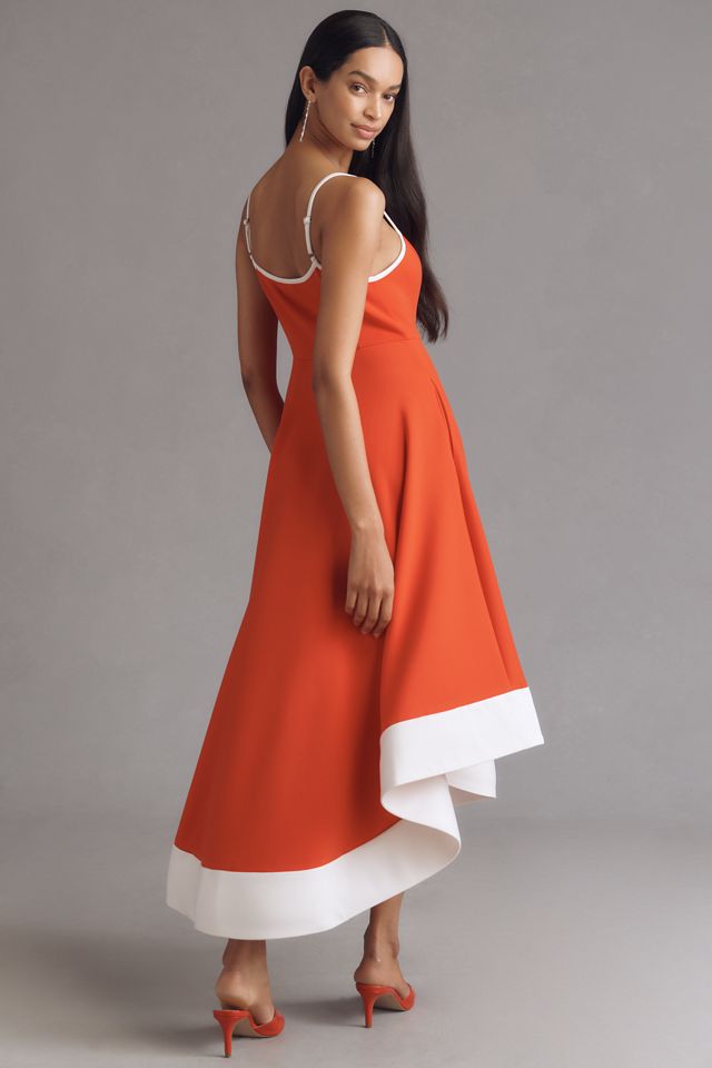 Maeve Colorblock A-Line Midi Dress #1