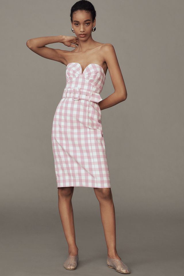 Maeve Strapless Sweetheart Fitted Midi Dress #3