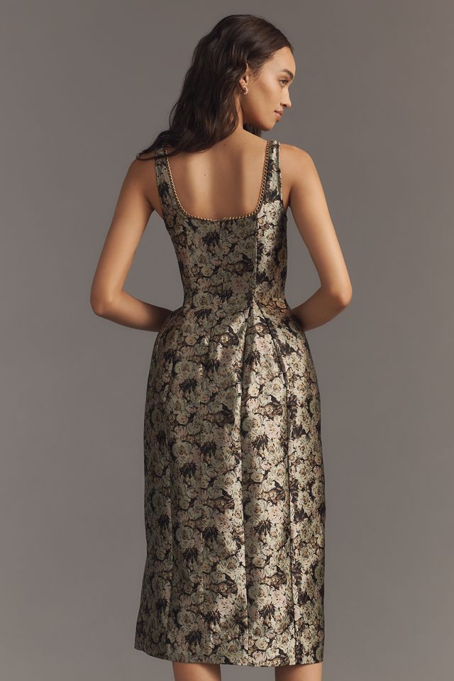 Maeve Sleeveless Square-Neck Fit & Flare Midi Dress #5