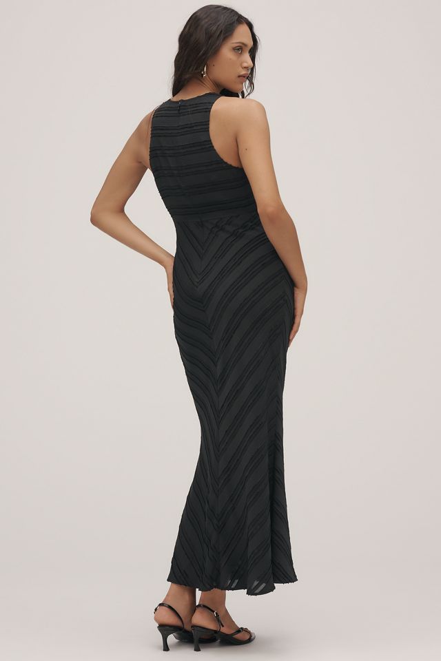 Maeve Sleeveless Textured Slip Midi Dress #1