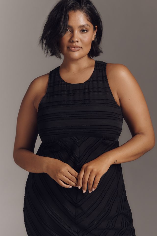 Maeve Sleeveless Textured Slip Midi Dress #6