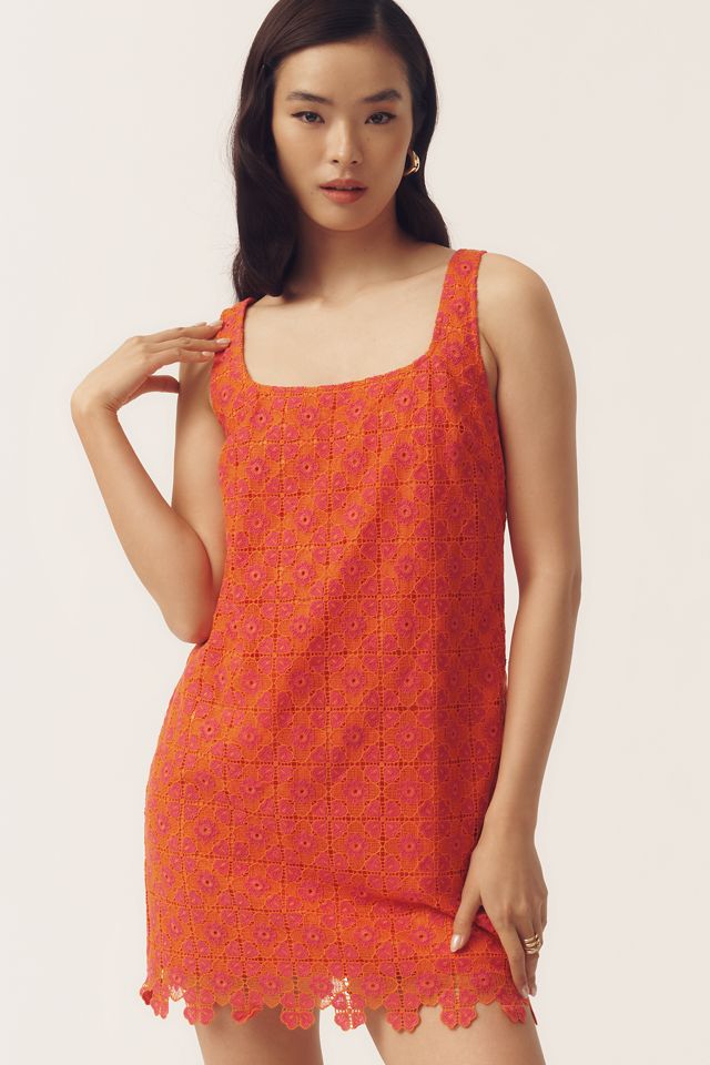 Maeve Square-Neck Mini Shift Dress
