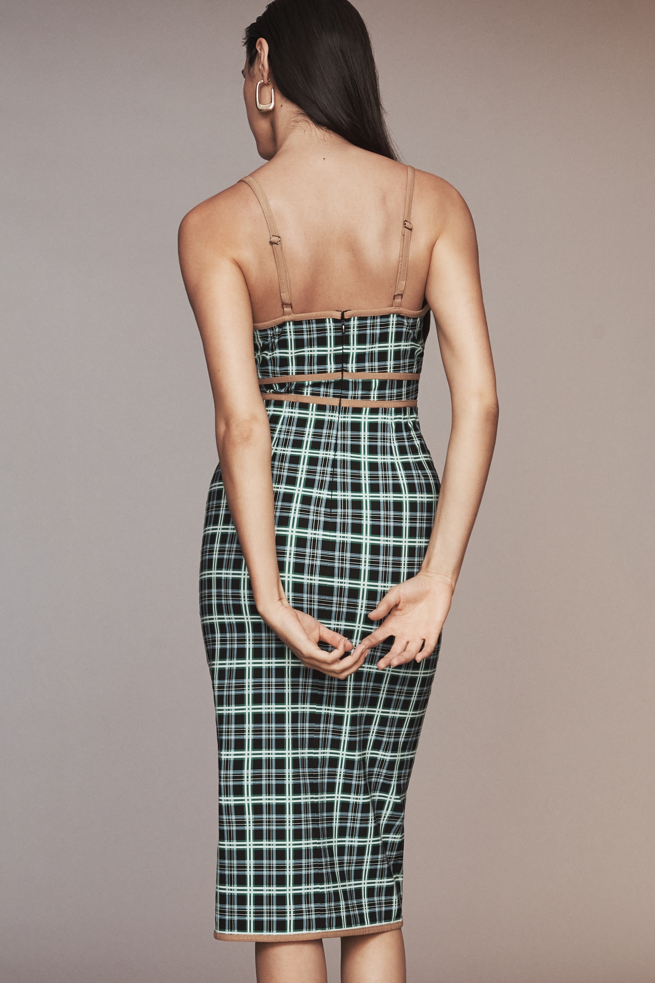 Maeve Sleeveless Scoop-Neck Slim Midi Dress