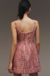 Maeve Sleeveless Tweed Fit & Flare Mini Dress