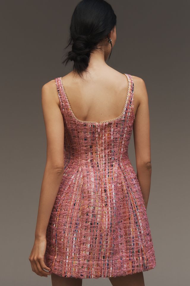 Maeve Sleeveless Tweed Fit & Flare Mini Dress #2