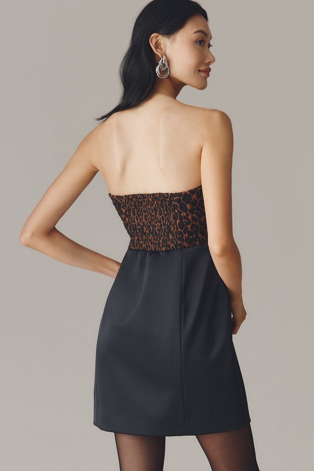 Maeve Strapless Notched Mini Dress #1