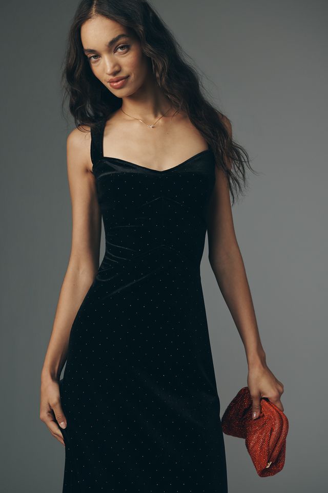 The Jocelyn Velvet Midi Slip Dress by Maeve #3