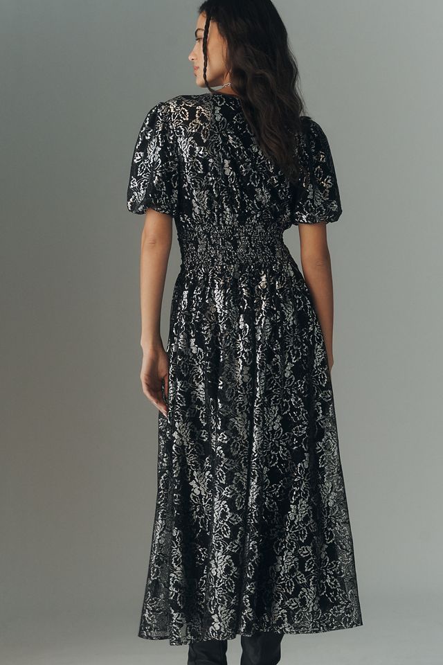 The Katerina Metallic Lace Button-Front Dress #2