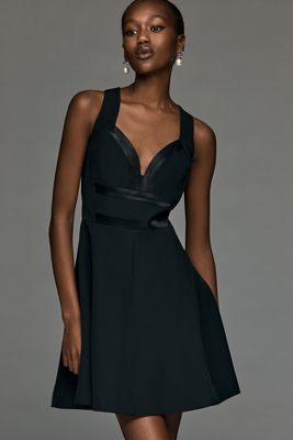 The Tommie Faux Leather Front-Zip Mini Shirt Dress | Anthropologie