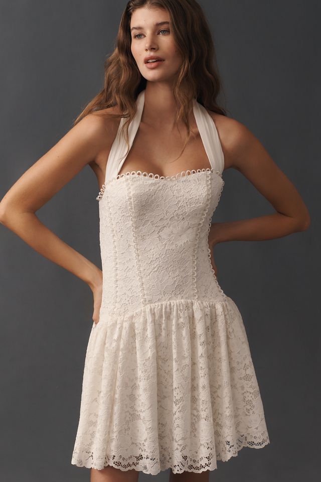 white maxi formal dress White Plunge Dress for Women