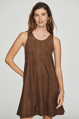 Keiko Suede Mini Dress by Maeve