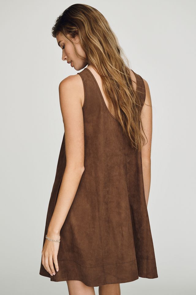 Keiko Suede Mini Dress by Maeve #3