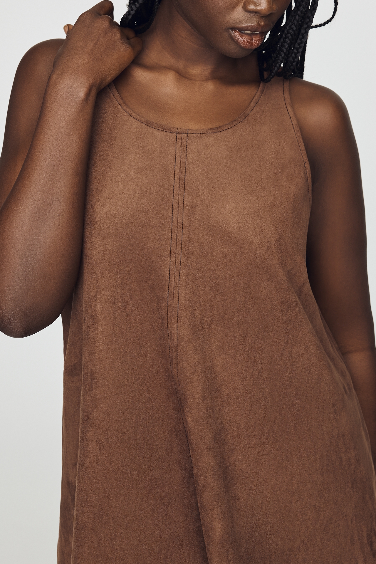 Maeve Keiko Faux-Suede Mini Dress