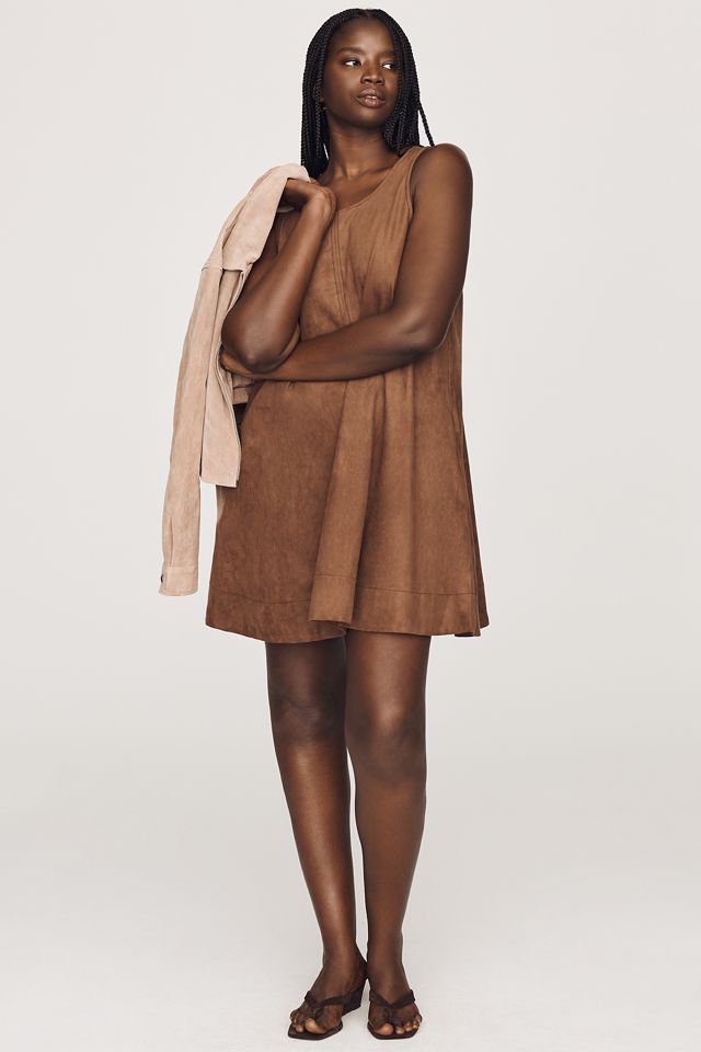 Maeve Keiko Faux-Suede Mini Dress #4
