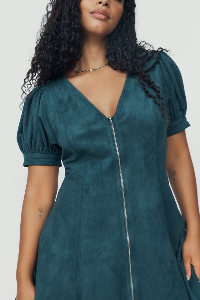 Pilcro Calder Faux-Suede Mini Dress #6