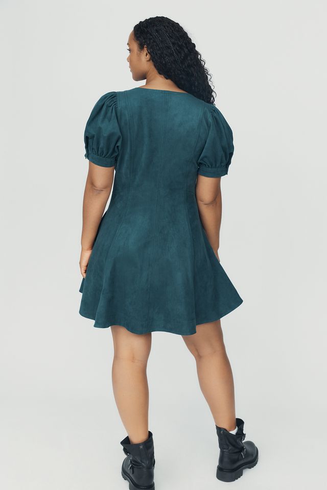 Pilcro Calder Faux-Suede Mini Dress #7