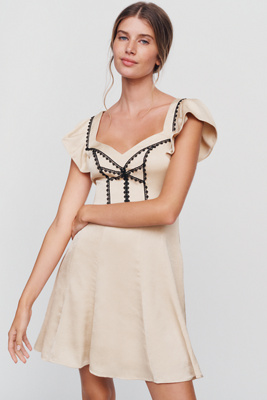 By Anthropologie Corset-Inspired Mini Dress by Anthropologie