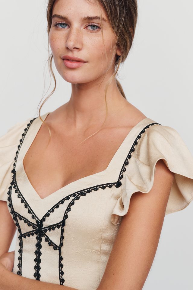 By Anthropologie Corset-Inspired Mini Dress #3
