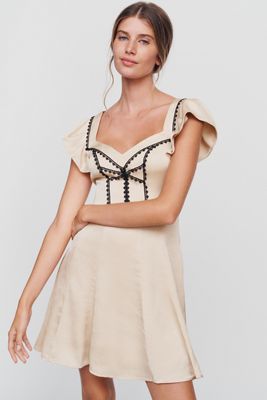 By Anthropologie Corset-Inspired Mini Dress