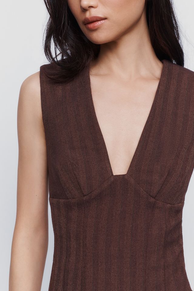 Mini-robe à décolleté plongeant Maeve #1