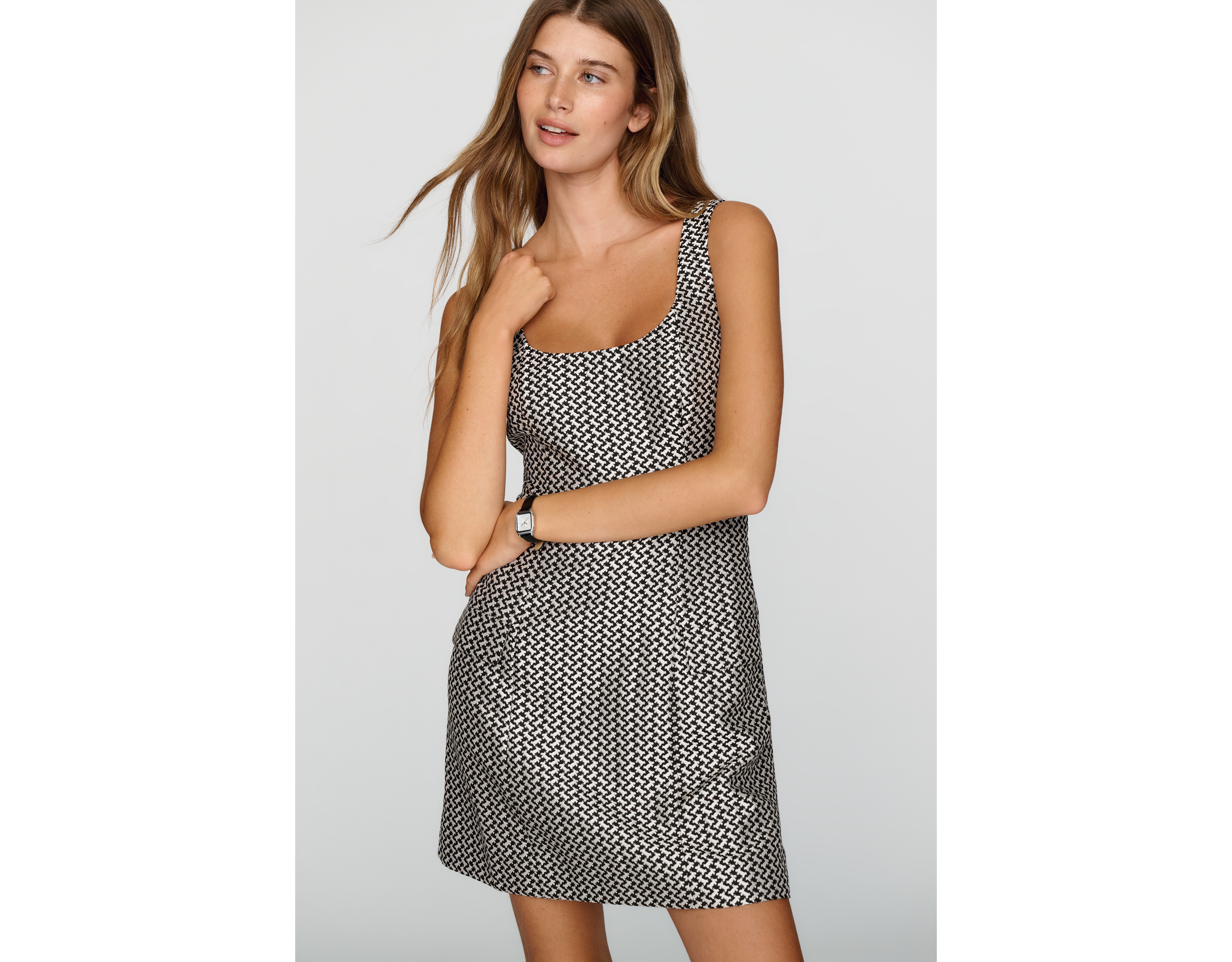 Maeve Square Neck Shift Dress