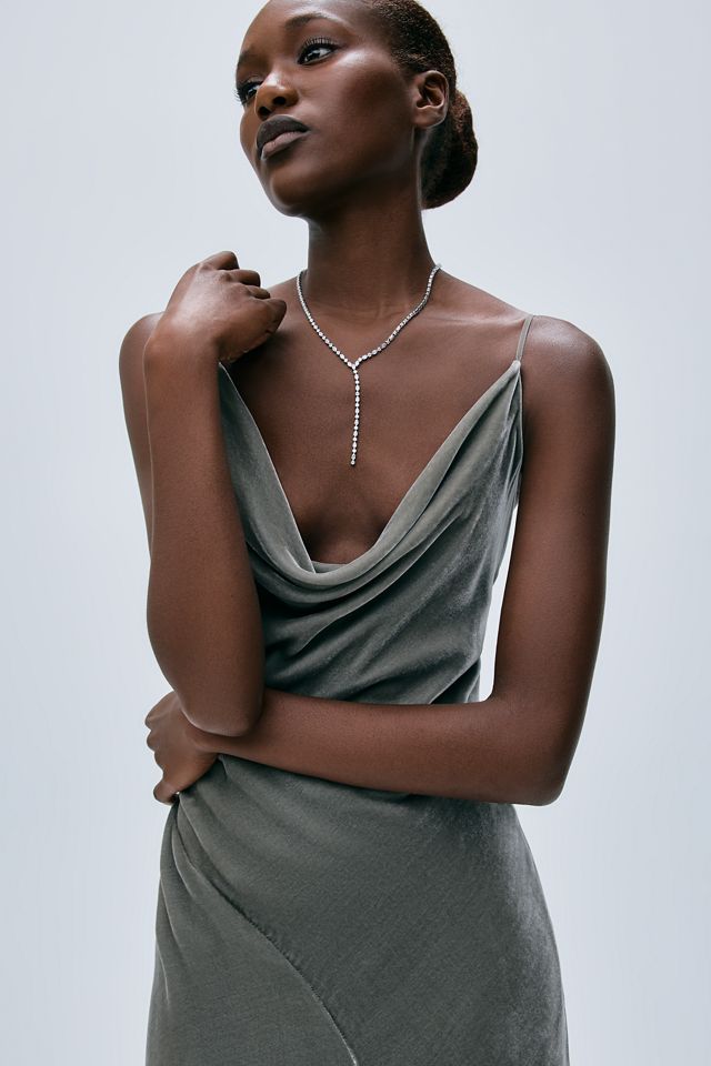 Abito Midi in Misto Velluto e Seta By Anthropologie #1