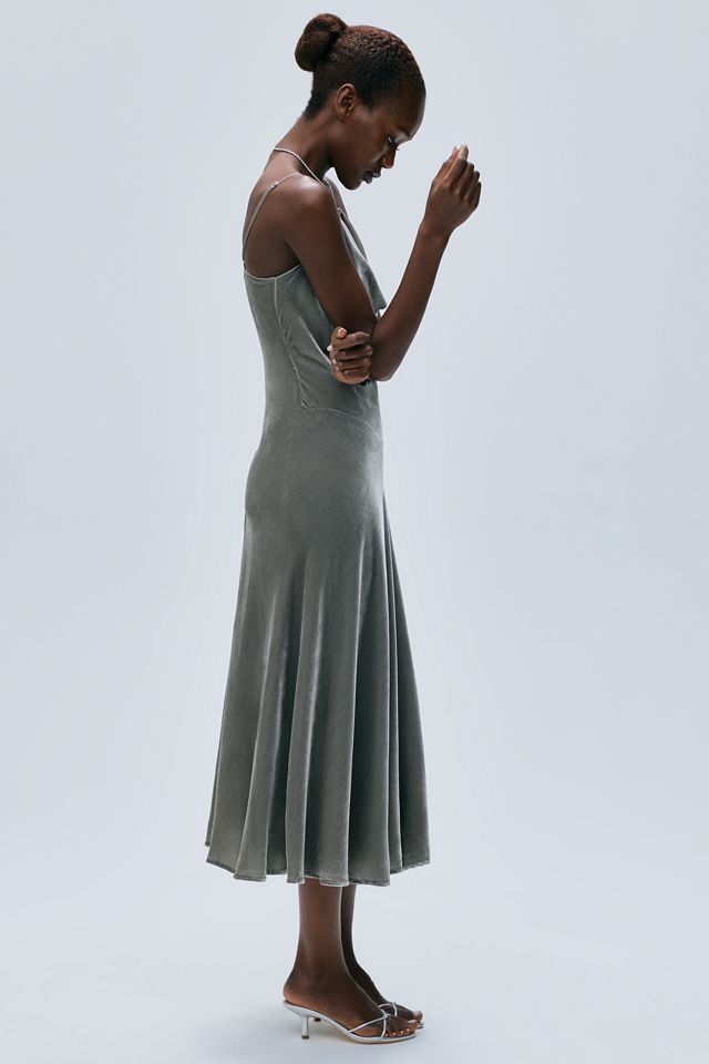 Abito Midi in Misto Velluto e Seta By Anthropologie #2