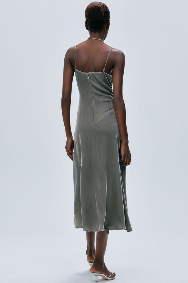 Abito Midi in Misto Velluto e Seta By Anthropologie #4