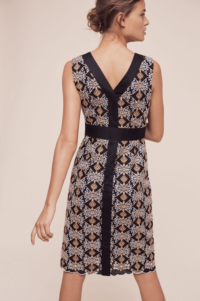 Cutwork Column Dress #4