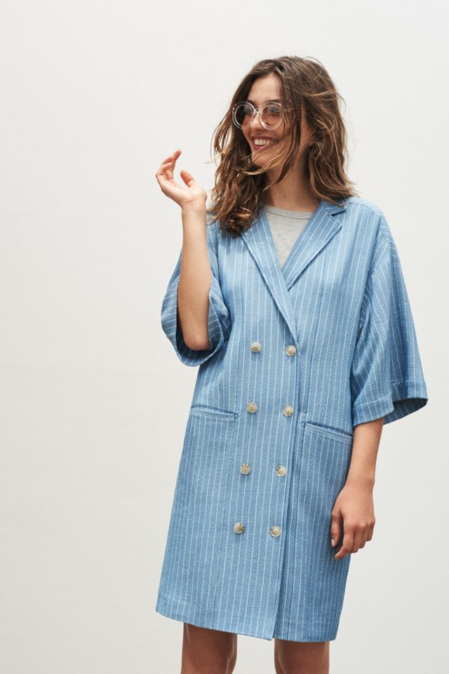 Striped Blazer Dress #6