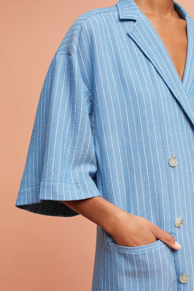 Striped Blazer Dress #3