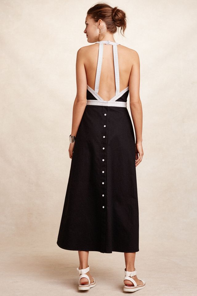 Two-Tone Halter Dress #2