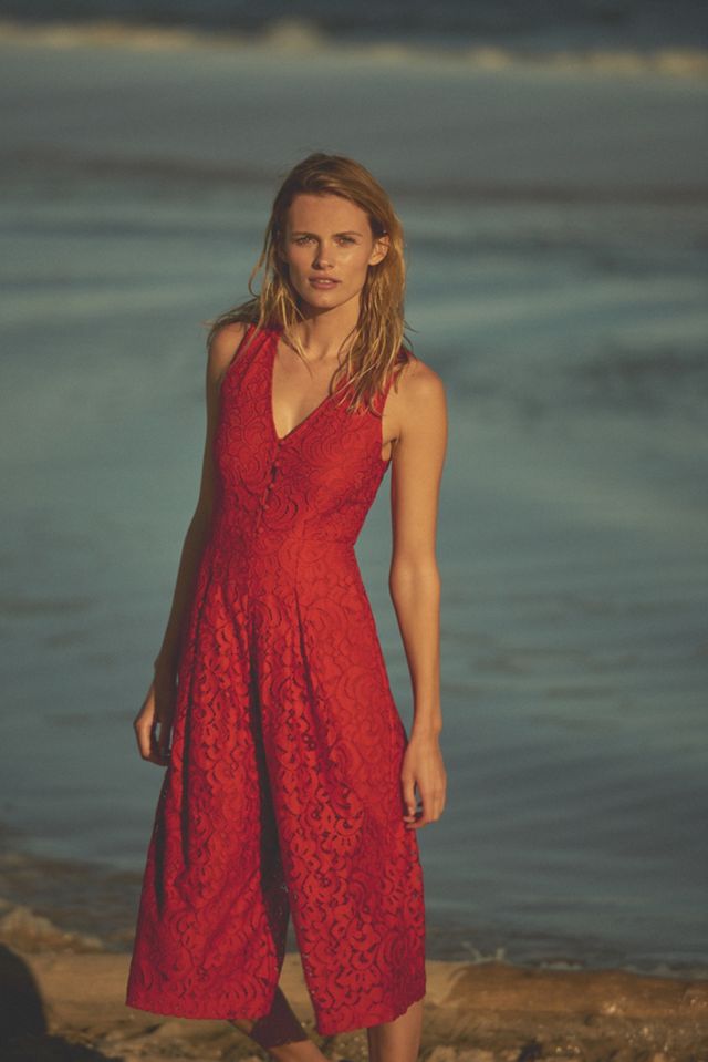 Jaeda Lace Wide-Leg Jumpsuit #4