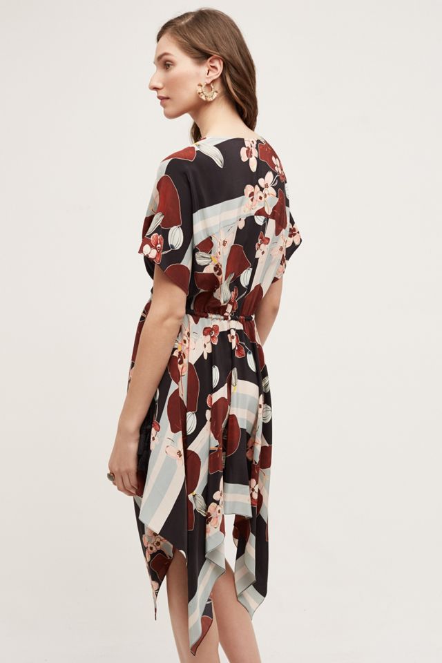 Wrapped Silk Dress #1