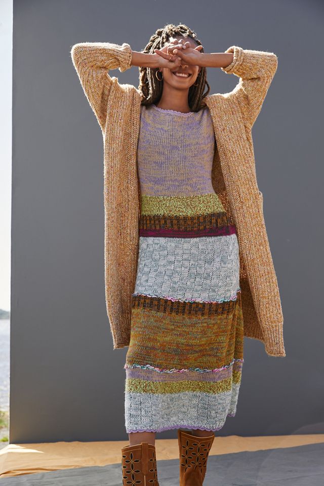 Colorblocked Sweater Midi Dress | Anthropologie