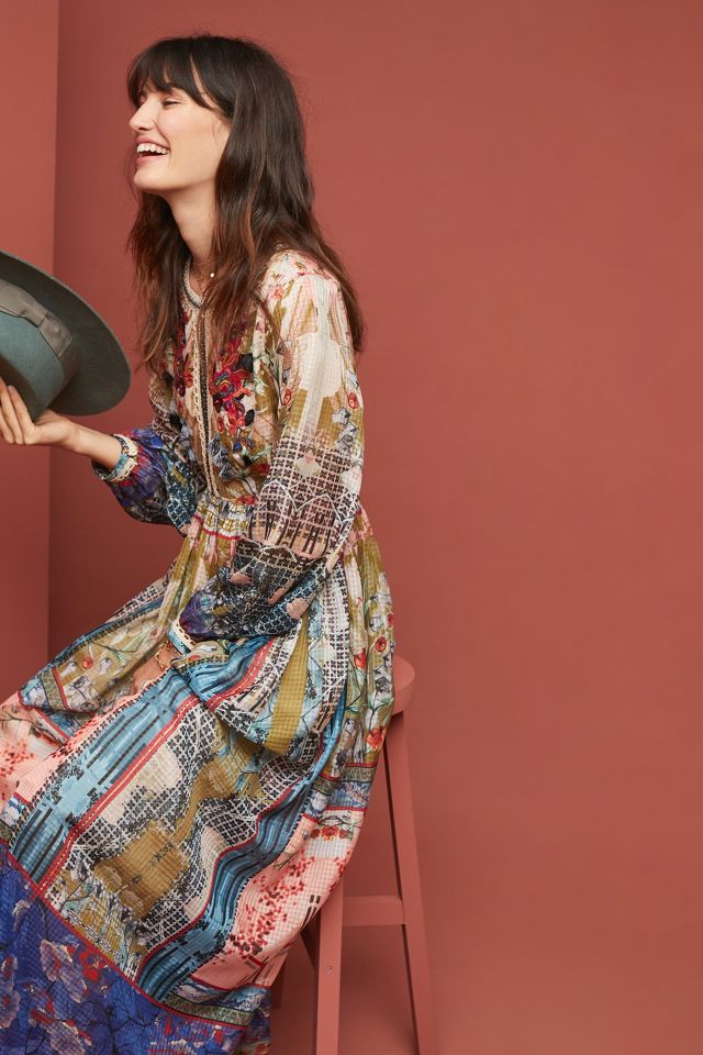 Anthropologie long best sale sleeve dress