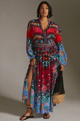 patterned maxi dresses