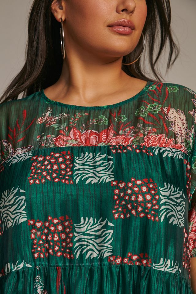 Bhanuni Jyoti Tiered Short-Sleeve Dress #6