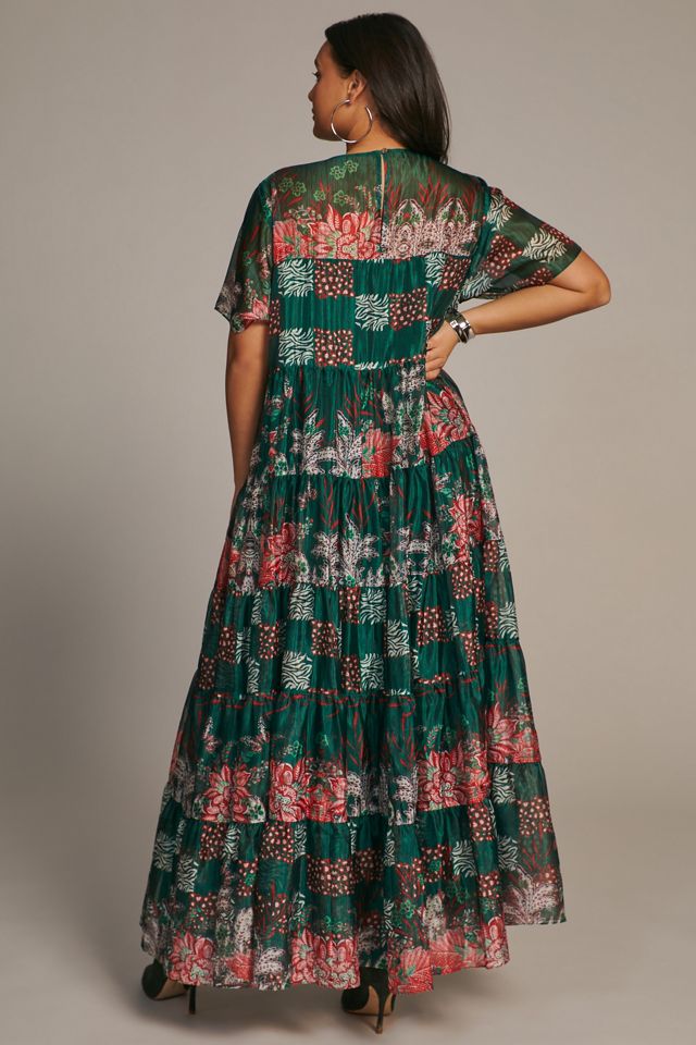 Bhanuni Jyoti Tiered Short-Sleeve Dress #7