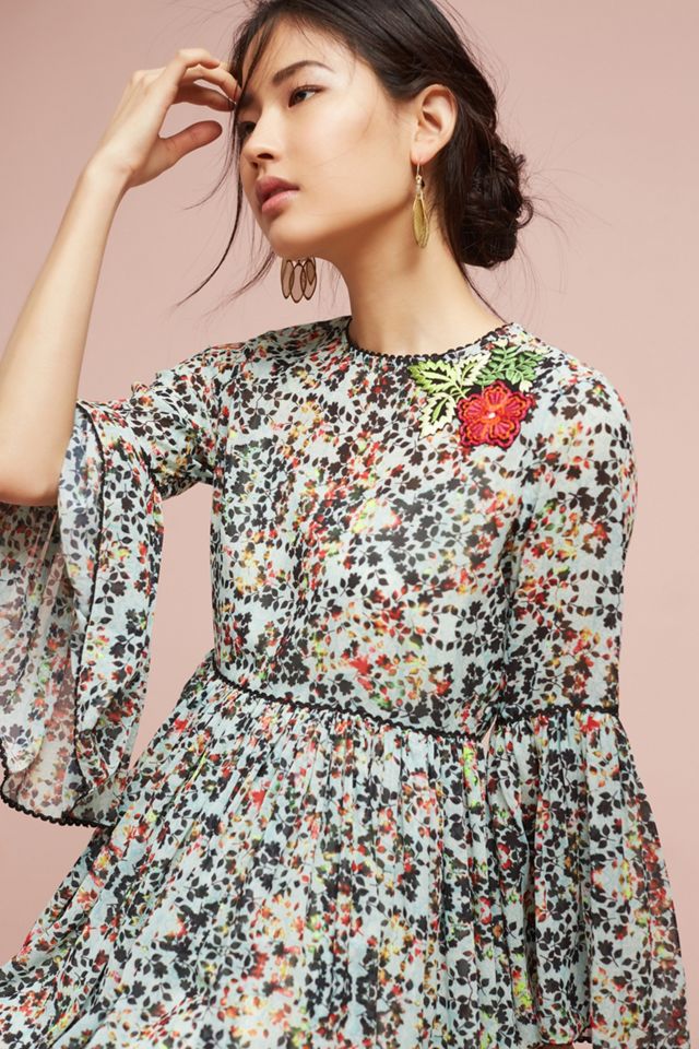 Libra Embroidered Tunic Dress #1
