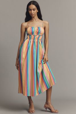 Pinnacle by Shruti Sancheti Smocked A-Line Midi Dress
