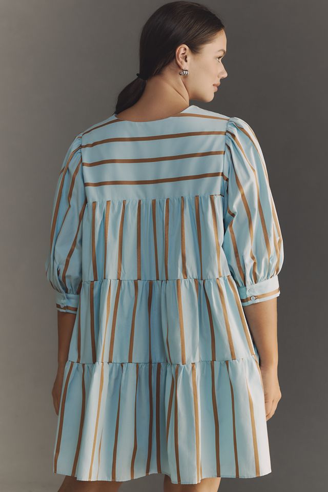 English Factory Plus Tie-Neck Mini Dress #1
