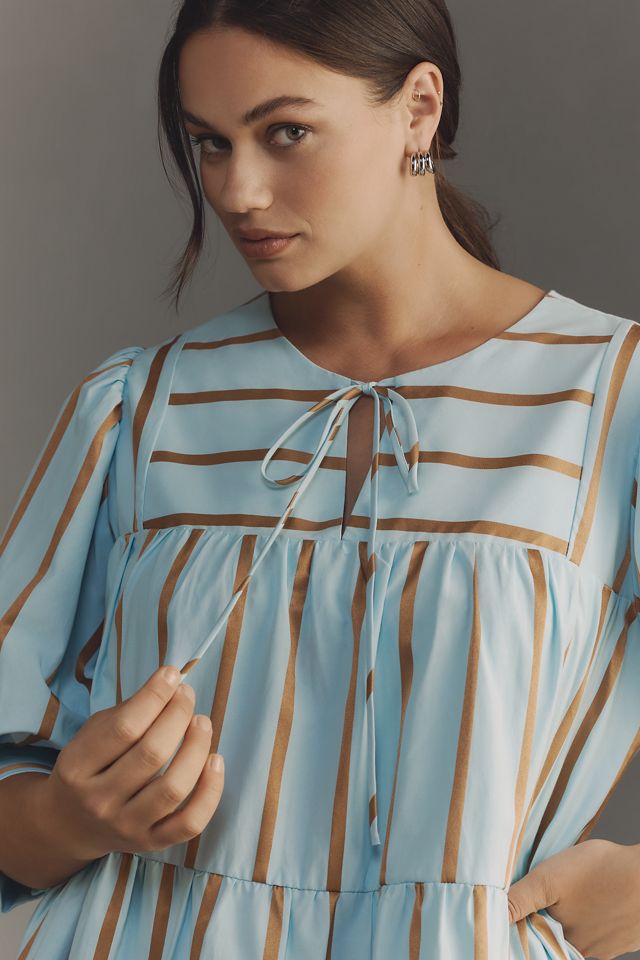 English Factory Plus Tie-Neck Mini Dress #2
