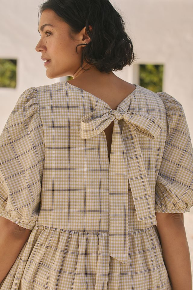 English Factory Plus Puff-Sleeve Tiered Midi Dress #2